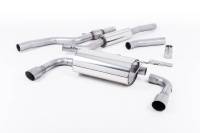 Milltek 428i Dual Outlet Resonated Exhaust, Titanium Tips, for Manual Trans SSXBM1019