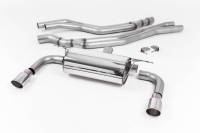 Milltek Cat Back Resonated Exhaust, Polished GT-90 Trims for BMW M240i Coupe (F22 LCI) SSXBM1050