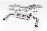 Milltek Cat Back Resonated Exhaust, Titanium GT-90 Trims for BMW M240i Coupe (F22 LCI) SSXBM1052