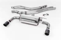 Milltek Cat Back Resonated Exhaust, Carbon Jet 90 Trims for BMW M240i Coupe (F22 LCI) SSXBM1054
