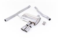 Milltek Non-resonated Cat-Back Exhaust with Titanium Tips for (F56) Mini Cooper S 2.0 Turbo SSXM424