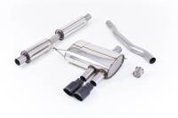 Milltek Sport Non-Resonated Cat-Back Exhaust System, Cerakote Black Tips for F56 MINI Cooper S (U.S. Spec) SSXM412