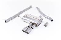 Milltek Non-Resonated Cat-Back Exhaust, Titanium Tips for F56 Mini Cooper S 2.0 Turbo, UK/Euro SSXM422