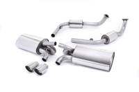 Milltek Cat-Back Exhaust, Polished Tips w/o Rear Catalysts for Porsche Boxster/Cayman 987 Gen 1 SSXPO120