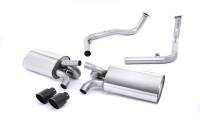 Milltek Cat-Back Exhaust, Cerakote Black Tips w/o Rear Catalysts for Porsche Boxster/Cayman 987 Gen 1 SSXPO121