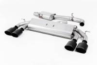 Milltek - Milltek NON-VALVED RESONATED CAT-BACK RACE EXHAUST SYSTEM WITH CERAKOTE BLACK TIPS FOR VW Mk7.5 Golf R SSXVW450 - Image 1