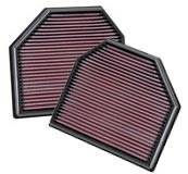 K&N Drop-In Air Filter for 2011+ BMW M5 / M6 (2 Filters)