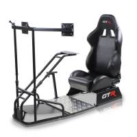 GTR Simulator - GTR Simulator GTSF Model Racing Simulator with Gear Shifter & Steering Mounts, Monitor Mount and Real Racing Seat, Black - Image 8