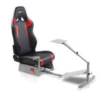 GTR Simulator - GTR Simulators Touring Model Simulator with Silver Frame and Adjustable Leatherette Racing Seat - Image 15