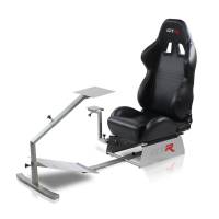 GTR Simulator - GTR Simulators Touring Model Simulator with Silver Frame and Adjustable Leatherette Racing Seat - Image 4