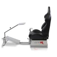 GTR Simulator - GTR Simulators Touring Model Simulator with Silver Frame and Adjustable Leatherette Racing Seat - Image 5