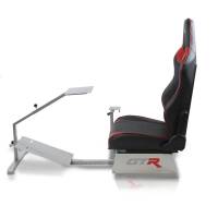 GTR Simulator - GTR Simulators Touring Model Simulator with Silver Frame and Adjustable Leatherette Racing Seat - Image 9