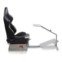 GTR Simulator - GTR Simulators Touring Model Simulator with Silver Frame and Adjustable Leatherette Racing Seat - Image 2