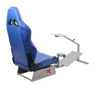 GTR Simulator - GTR Simulators Touring Model Simulator with Silver Frame and Adjustable Leatherette Racing Seat - Image 19