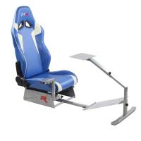GTR Simulator - GTR Simulators Touring Model Simulator with Silver Frame and Adjustable Leatherette Racing Seat - Image 21