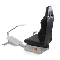 GTR Simulator - GTR Simulators Touring Model Simulator with Silver Frame and Adjustable Leatherette Racing Seat - Image 12