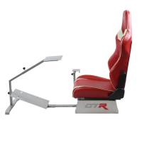 GTR Simulator - GTR Simulators Touring Model Simulator with Silver Frame and Adjustable Leatherette Racing Seat - Image 29