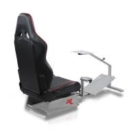 GTR Simulator - GTR Simulators Touring Model Simulator with Silver Frame and Adjustable Leatherette Racing Seat - Image 14