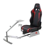 GTR Simulator - GTR Simulators Volante Adjustable Racing Car Seat, Black with Red Stripes - Image 7