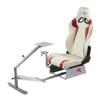 GTR Simulator - GTR Simulators Volante Adjustable Racing Car Seat, Black with Red Stripes - Image 13