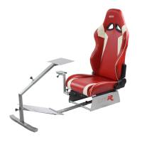 GTR Simulator - GTR Simulators Volante Adjustable Racing Car Seat, White with Red Stripes - Image 10