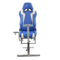 GTR Simulator - GTR Simulators Volante Adjustable Racing Car Seat, Blue with White Stripes - Image 2