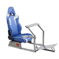 GTR Simulator - GTR Simulators GTA™️ Model Simulator Frame & Adjustable Racing Seat – Color Options Available Majestic Black Blue with White - Image 28