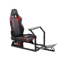 GTR Simulator - GTR Simulators GTA™️ Model Simulator Frame & Adjustable Racing Seat – Color Options Available Majestic Black Red with White - Image 8