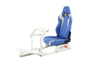 GTR Simulator - GTR Simulators GTA™️ Model Simulator Frame & Adjustable Racing Seat – Color Options Available Majestic Black Red with White - Image 5