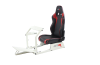 GTR Simulator - GTR Simulators GTA™️ Model Simulator Frame & Adjustable Racing Seat – Color Options Available Diamond Silver Blue with White - Image 3