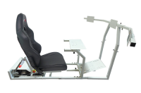 GTR Simulator - GTR Simulator GTM motion Model Frame with Seat and Triple Monitor Stand (Motor, Shifter Holder, Seat Slider Included) Majestic Black Majestic Black - Image 10