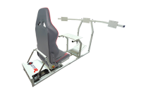 GTR Simulator - GTR Simulator GTM motion Model Frame with Seat and Triple Monitor Stand (Motor, Shifter Holder, Seat Slider Included) Majestic Black Majestic Black - Image 31