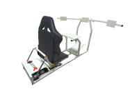 GTR Simulator - GTR Simulator GTM motion Model Frame with Seat and Triple Monitor Stand (Motor, Shifter Holder, Seat Slider Included) Majestic Black Black with Red - Image 13