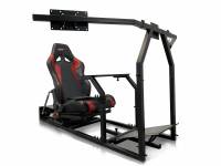GTR Simulator - GTR Simulator GTM motion Model Frame with Seat and Triple Monitor Stand (Motor, Shifter Holder, Seat Slider Included) Majestic Black Majestic Black - Image 59