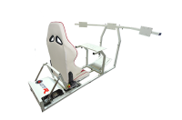 GTR Simulator - GTR Simulator GTM motion Model Frame with Seat and Triple Monitor Stand (Motor, Shifter Holder, Seat Slider Included) Majestic Black Black with Red - Image 17