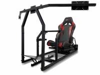 GTR Simulator - GTR Simulator GTM motion Model Frame with Seat and Triple Monitor Stand (Motor, Shifter Holder, Seat Slider Included) Majestic Black Majestic Black - Image 60
