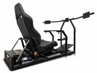 GTR Simulator - GTR Simulator GTM motion Model Frame with Seat and Triple Monitor Stand (Motor, Shifter Holder, Seat Slider Included) Majestic Black Black with Red - Image 61