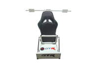 GTR Simulator - GTR Simulator GTM motion Model Frame with Seat and Triple Monitor Stand (Motor, Shifter Holder, Seat Slider Included) Majestic Black White with Red - Image 12