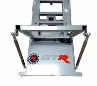 GTR Simulator - GTR Simulator GTM motion Model Frame with Seat and Triple Monitor Stand (Motor, Shifter Holder, Seat Slider Included) Diamond Silver Majestic Black - Image 54
