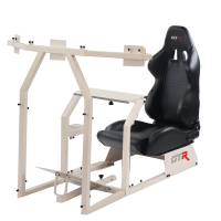GTR Simulator - GTR Simulators GTA-F™️ Model Racing Simulator with Adjustable Leatherette Seat, Mounts for Steering Wheel, Pedals, Shifter & Monitor(s) - Image 5