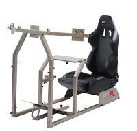 GTR Simulator - GTR Simulators GTA-F™️ Model Racing Simulator with Adjustable Leatherette Seat, Mounts for Steering Wheel, Pedals, Shifter & Monitor(s) - Image 10