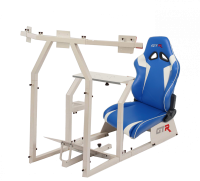 GTR Simulator - GTR Simulators GTA-F™️ Model Racing Simulator with Adjustable Leatherette Seat, Mounts for Steering Wheel, Pedals, Shifter & Monitor(s) - Image 3