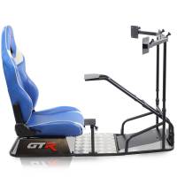 GTR Simulator - GTR Simulator GTSF Model Racing Simulator with Gear Shifter & Steering Mounts, Monitor Mount and Real Racing Seat Alpine White with Red Stripes - Image 40