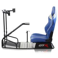 GTR Simulator - GTR Simulator GTSF Model Racing Simulator with Gear Shifter & Steering Mounts, Monitor Mount and Real Racing Seat Alpine White with Red Stripes - Image 42