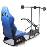 GTR Simulator - GTR Simulator GTSF Model Racing Simulator with Gear Shifter & Steering Mounts, Monitor Mount and Real Racing Seat Alpine White with Red Stripes - Image 48