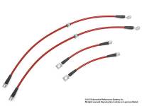 NEUSPEED Sport Stainless Steel Brake Lines (Red Finish) for VW MKVII GTI PP