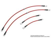 Neuspeed - NEUSPEED Sport Stainless Steel Brake Lines (Red Finish) for VW MKVII GTI PP - Image 1