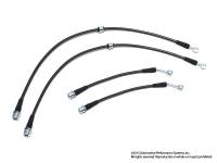 Neuspeed - NEUSPEED Sport Stainless Steel Brake Lines (Smoke Finish) for Audi S3 8V / VW MKVII Golf R & e-Golf w/ Electronic Park Brake - Image 1