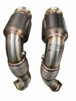 Active Autowerke - Active Autowerke Signature Catted Downpipes for BMW S63/N63 V8, X5 M, X6 M, X5, X6, 550I, 650I 11-041 - Image 3