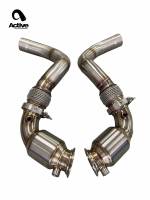 Active Autowerke - Active Autowerke Catted Downpipes for BMW F90 M5/M8 X5M/X6M 11-063 - Image 1